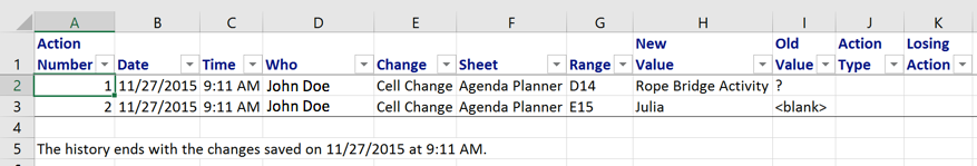 Changes on Separate Sheet